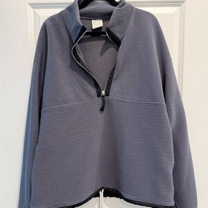 Varley Harding Ribbed Half-Zip Sweatshirt